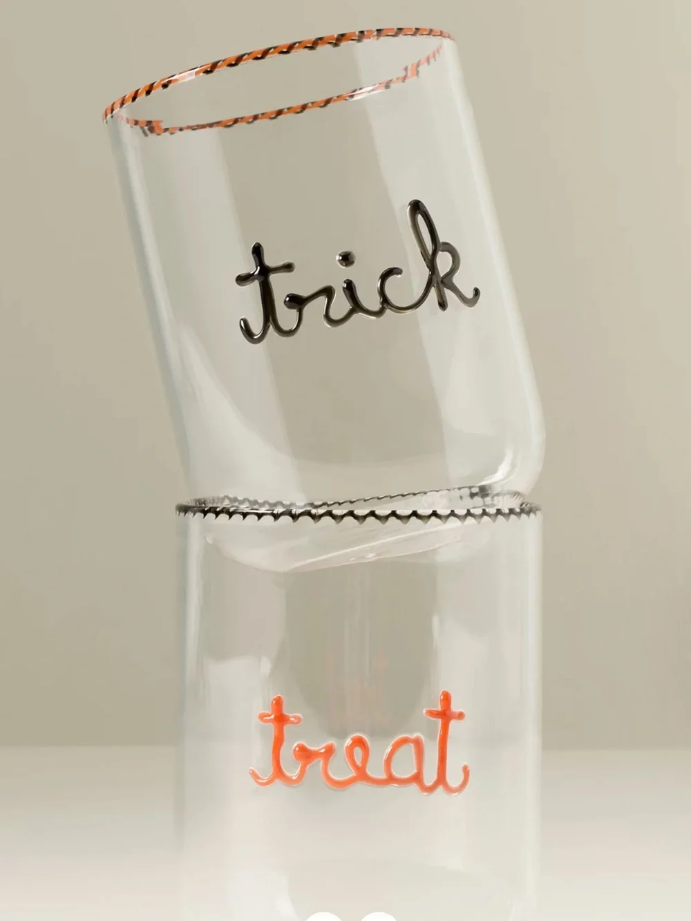 Anthropologie trick & treat juice glasses NIB